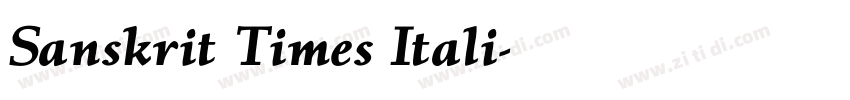 Sanskrit Times Itali字体转换